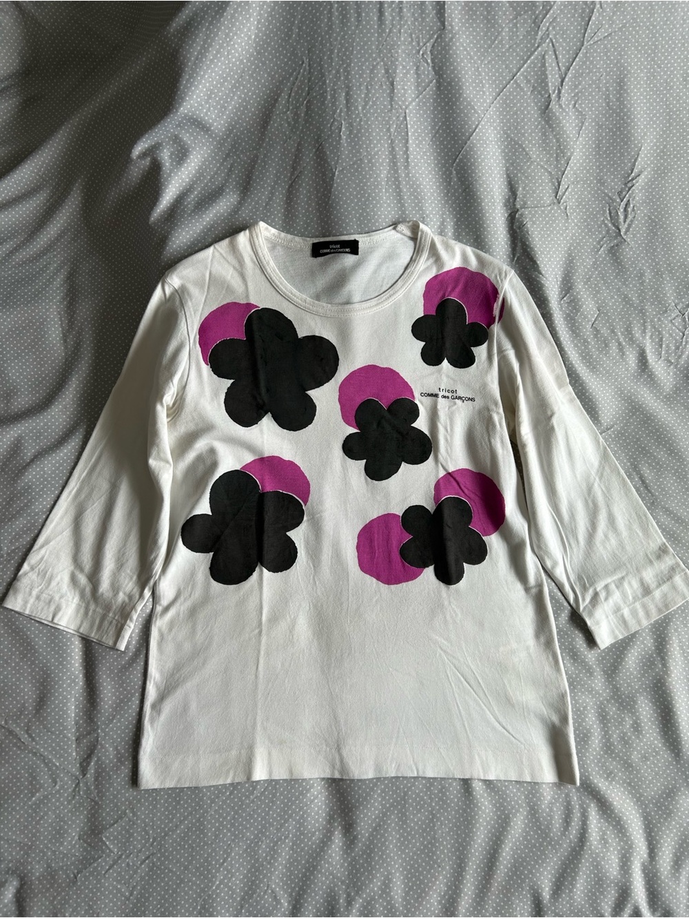 Rare 3/4 Sleeve Tee by COMME des GARÇONS tricot